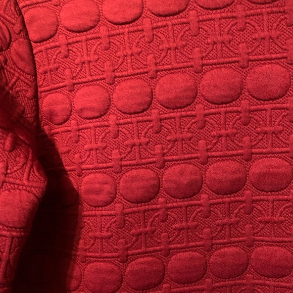 Shangyu Deep Red Mock Turtleneck Quilted Dress - Size L - Picture 4 of 8